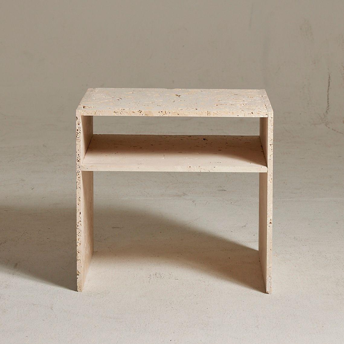 Noto Travertine Nightstand