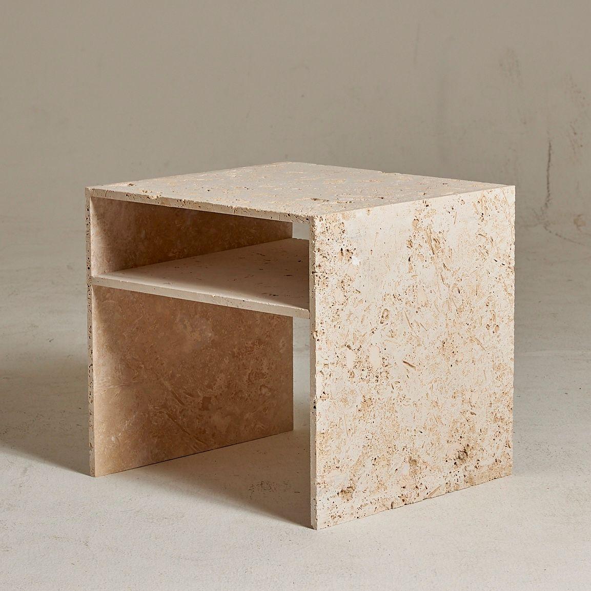 Noto Travertine Nightstand