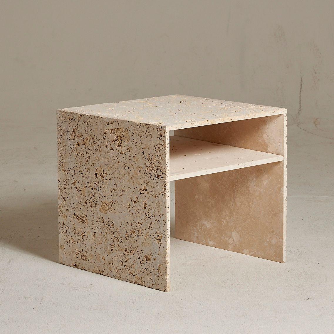 Noto Travertine Nightstand