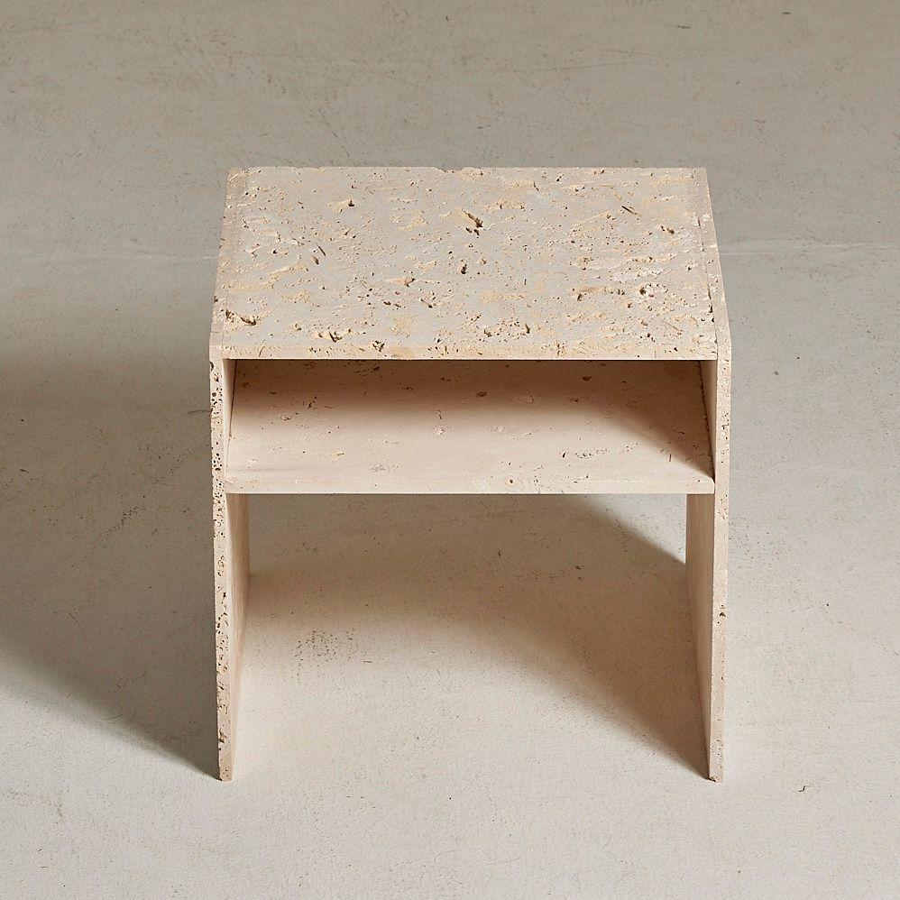 Noto Travertine Nightstand